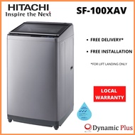 Hitachi SF-100XAV Top Load Washing Machine 10kg FREE -  HITACHI TOWEL SET