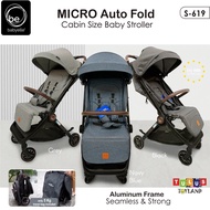 Babyelle MICRO Auto Fold Cabin Size Stroller bayi magic otomatis lipat kereta dorong travel baby ell