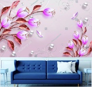 Wallpaper dinding bunga mutiara - Wallpaper dinding bunga berlian - wallpaper dinding bunga mewah 3D - wallpaper dinding terlaris bunga mutiara - wallpaper dinding ruang tamu termurah - wallpaper dinding 3d bunga 3d