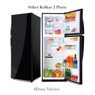 HITAM Best Seller Black 2-door Refrigerator Sticker Variation
