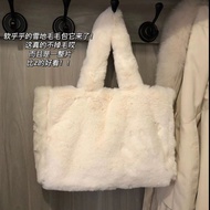 Soft Portable Tote Bag Female 2024 Cute Furry Large Capacity Shoulder Bag Furry Bag