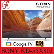 SONY KD-55X80J 55INCH HDR GOOGLE 4K LED TV + FREE WALL MOUNT INSTALLATION (55X80J) tv