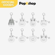 Stray Kids SKZ POP UP dominATE : celebrATE merch SKZOO FACE KEYRING SILVER