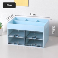 Inaso Kotak organizer kosmetik Rak Kosmetik Serbaguna Laci Mini Kosmetik kotak penyimpanan desktop H