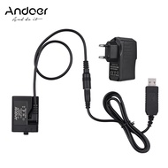 Myhome-sg Andoer ACK-E10 5V USB Dummy Battery DC Coupler (Replacement for LP-E10) with Power Adapter