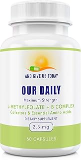 Our Daily Vites L-Methylfolate 2.5 mg + B Complex Cofactors & Essential Amino Acids - Active Folate,