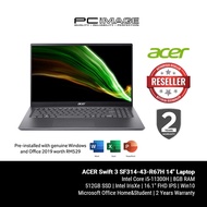 ACER Swift 3 SF316-51-55XB 16.1" Laptop - Steel Grey (i5-11300H, 8GB, 512GB, Intel, Win10, OfficeH&amp;S)