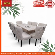 Setia-Meja Makan Marble 8 Seater[Pasang Siap]