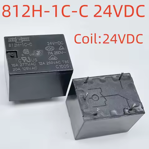 New 812H-1C-C 6V/12V/24VDC ; 812H-1C-H 12VDC ; 812BH-1C-C 12VDC ; (4123C-16A) Relay 5pins