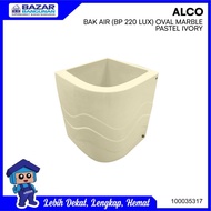 Alco - Bak Air Mandi Sudut Luxury Marble 220 Liter 220 Ltr Pastel Ivor