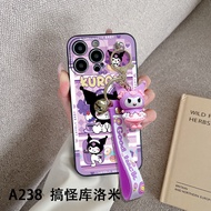 OPPO F19 Pro A94 5G Reno5 F Reno5 Lite F7 F9 F11 F11 Pro F17 Reno5 4G Reno5 5G F5 A73 2020 F17 Pro A93 Reno4 F Cute Kulomi Phone Case With Toy Key Chain Wrist Strap