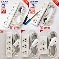 stop kontak broco kabel tembaga/stop kontak broco 2 3 4 5 6 lubang kabel kawat tembaga/stop kontak b