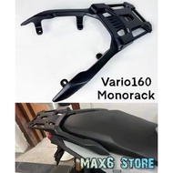 Honda Vario160 Monorack Top Rack Bracket Belakang Tapak Box Rear Luggage Heavy Duty Alloy ADV 160 Gi