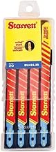Starrett BU424-20 Bi-Metal Unique Unified Shank Metal Cutting Jig Saw Blade, Regular Tooth, 0.040" T