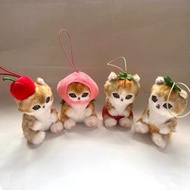 Mofusand 鯊魚貓 海豚 apple 蘋果 鯊魚 shark 螃蟹 河豚 章魚 八爪魚 熊貓 兔兔 兔仔 熊仔 狗仔 掛件 掛飾 吊飾 貓奴 cat 貓貓 炸蝦貓 擺件 裝飾 擺設 公仔 禮物 