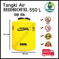 Tandon Air / Toren Air / Tangki Air Murah Hidrofil 500 Liter Anti Lumut