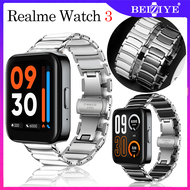 Realme Watch 3 Strap luxury Ceramics Stainless Steel Business Bracelet realme watch 3 replacement ba