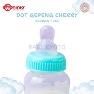BK Ninio Dot Cherry Flat Orthodontic Baby Nipple Flat Retail 1 Pcs Silicone Food Grade BPA Free