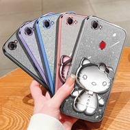 Casing For Oppo F7 Case Oppo F5 Plus F5 Youth Case Oppo F9 Case Oppo A83 Case Oppo Reno3 A91 Case Oppo A97 Case Oppo Reno7 Pro Reno8 Pro Plus Case Oppo Reno2Z Reno 2F Case Cute Hello Kitty Vanity Mirror Holder Stand Shiny Phone Case Cover Cases Cassing VY
