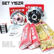 Y15ZR / Y16 Set Hub Racing Boy Front Rear RCB Lidi/Spoke Bearing Collar Bush Complete One Set