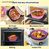 speedinglight Air Fryer Silicone Basket Reusable Silicone Mold For Air Fryer Pot Oven Baking Tray Fried Chicken Mat Air Fryer Accessories SDT