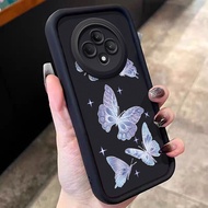 เคสสําห OPPO Reno 12F 4G Reno 12F 5G F27 5G เคสโทรศัพท์ผีเสื้อซิลิโคนซอฟต์เชลล์กันกระแทก