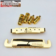 WK-Original Wilkinson Gold Tune-O-Matic Style Electric Guitar Bridge For Lespaul LP SG Guitar WOGT1+