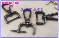 Kaitan Tas + Baut 2cm Impor - Cantelan Tali Tas + Baut 2cm Impor - Populer