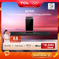 [NEW] TCL Q75H 5.1.2ch Sub-flagship Home Theater Soundbar (Dolby Atmos & DTS:X, AI Sonic-Adaptation)