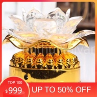 Đèn Hoa sen LED 10cm đổi màu chạy bằng Pin(hoặc Cắm trực tiếp) lễ đàn thờ cúng(tặng kèm 3 Pin)