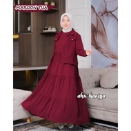 GAMIS KANIFA AKU KARISSA/ DRESS KANIFA/ GAMIS SET BLAZER AKU KARISSA