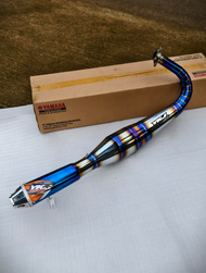 Knalpot YKJ RX King Kolong Japstyle Stainless Blue Garing Super NgebazZ Original YKJ Racing Istimewa