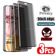 3Pcs Anti-peep Curved Screen Protector Glass For Honor 400 Pro Privacy Screen Glass Honor400Pro 400P