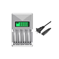 Fast Battery Charger เครื่องชาร์จถ่าน AA AAA 4 ก้อน หน้าจอLCD ดู%ได้ ที่มีคุณภาพสูง