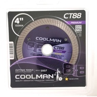 Coolman CT88 4" 105mm Diamond Cutting Disc Thin Turbo Rim Blade