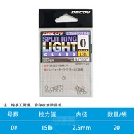 DECOY SPLIT RING R3 R4 R-11 Đồ Câu Lưỡi Chài Tăng Cường Hai Vòng Kẹp Vòng Nối Dụng Cụ Câu Cá Ngoài T