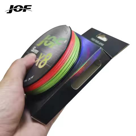 2026 JOF Braid X8 150/300/500M 8 strands Fishing Line PE Super Line Sea Fishing wire 7 colors