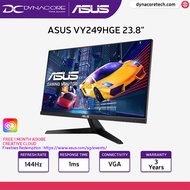 ASUS VY249HGE 23.8" FHD 144HZ IPS 1MS FreeSync Gaming Monitor with Eye Care, Blue Light Filter