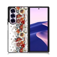 Phone Case Samsung Z Flip Fold 7 6 5 4 3 Phone Custom Eternal Bloom Pattern