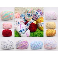 ❤️Ready Stock❤️ Mix Colour Baby Silk Yarn Knitting Yarn Crochet Yarn Benang Kait 6ply 50G