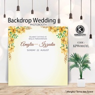Photobooth Kahwin / Backdrop Majlis / Backdrop kahwin / Banner Kahwin / 6X6 / 8x8 kaki