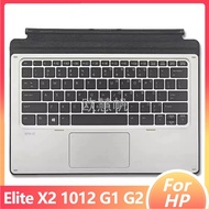M US New for HP Elite X2 1012 G1 G2 Palmrest Cover Tablet Keyboard with Touchpad HSTNN-D72K 845651-B