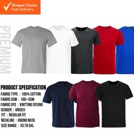 Premium 100% Cotton Plain T-Shirt | Unisex Round Neck Basic Tee | Comfortable Daily Wear Solid Color