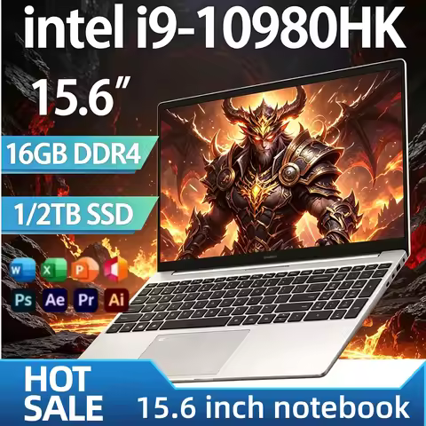 Intel Core i9 10980HK 15.6 Gaming Laptop 8C16T 2.4 5.3GHz 32GB RAM 2TB SSD Fingerprint WiFi6 4K Ultr