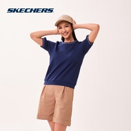 Skechers Women Skechers Authentic Lounge Short Sleeve Tee - SL226W189-00U6 , Perempuan