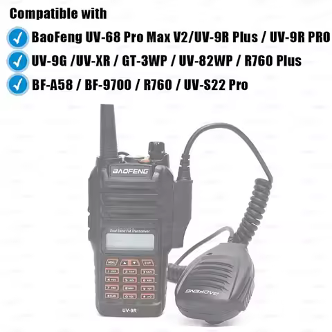 1/2/5PCS Baofeng Walkie Talkie UV-9R Plus Speaker Microphone Waterproof Shoulde Mic for UV9R Plus Pr