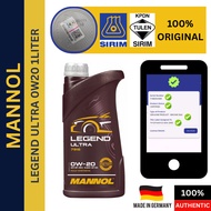 MANNOL MN7918-1 MNLegend Ultra 7918 0w20 Fully Sintetik  [1L]