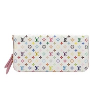 Louis Vuitton (LV) Insolite白三彩拉鍊錢包