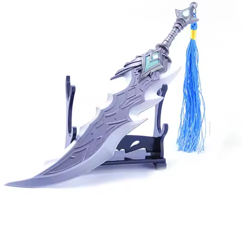20cm Tryndamere Sword Keychain League Of LOL Legends Game Peripherals The Barbarian King Guan Yu Ful