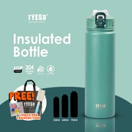 Tyeso Tumbler Wander 600ml/750ml Vacuum Insulated Tumbler Stainless Steel Bottle with Straw & Handle